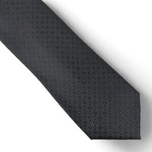 Alfani Men's Lunar Geo Texture Solid Tie Necktie Slim Modern 2 3/4" Black B4HP